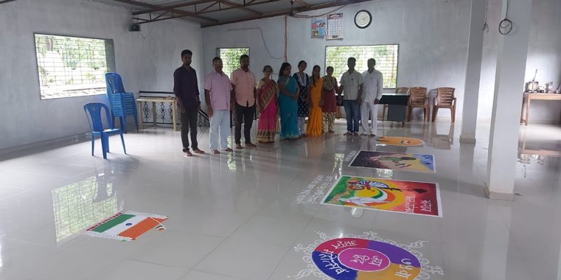 ग्रामपंचायत आयोजित रांगोळी स्पर्धा